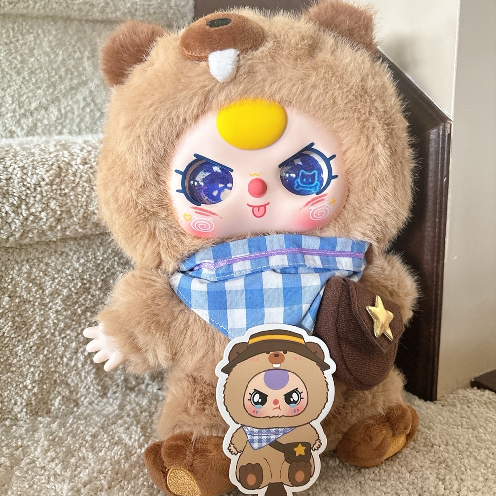 Baby Three 400% Animal Series V2 Beaver Lucky Bag w/Card | Kawaii Gift